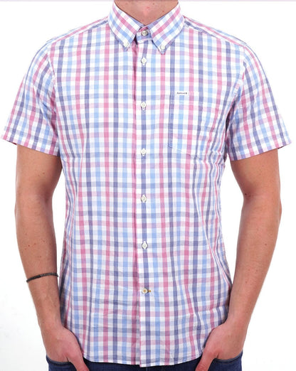 Barbour Longstone Kurzarmhemd Rot