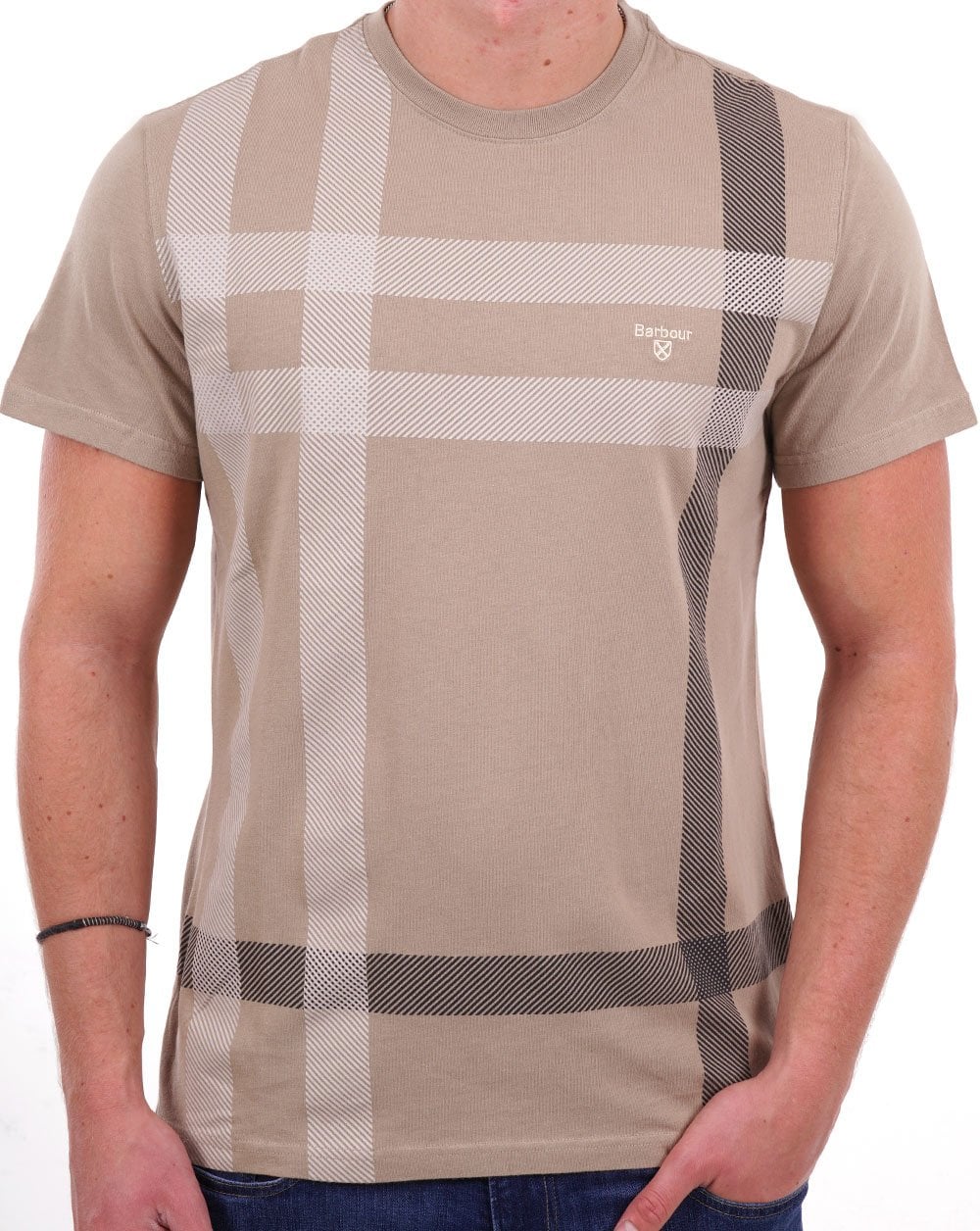 Barbour – Norman – T-Shirt in verwaschenem Stein