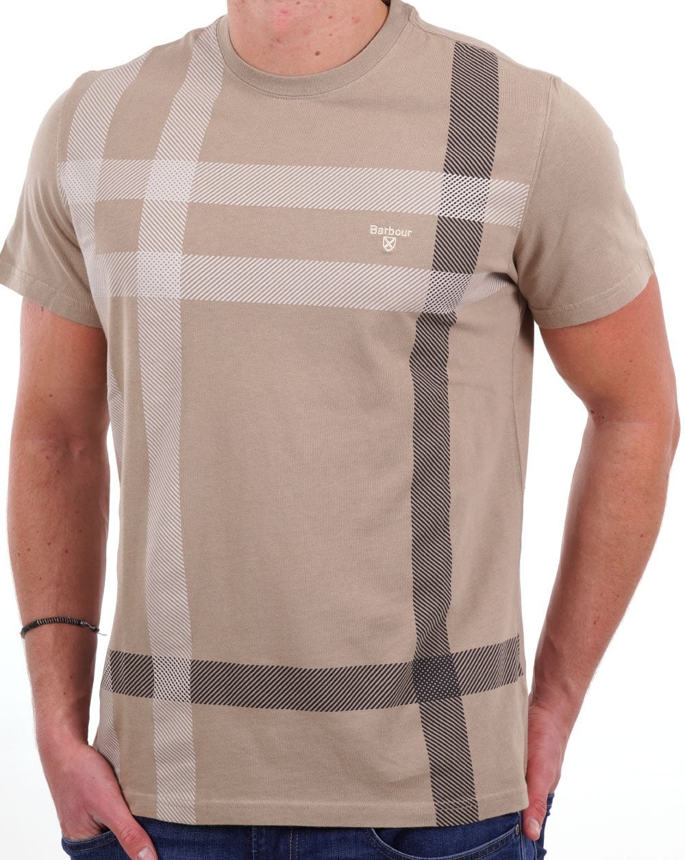 Barbour – Norman – T-Shirt in verwaschenem Stein