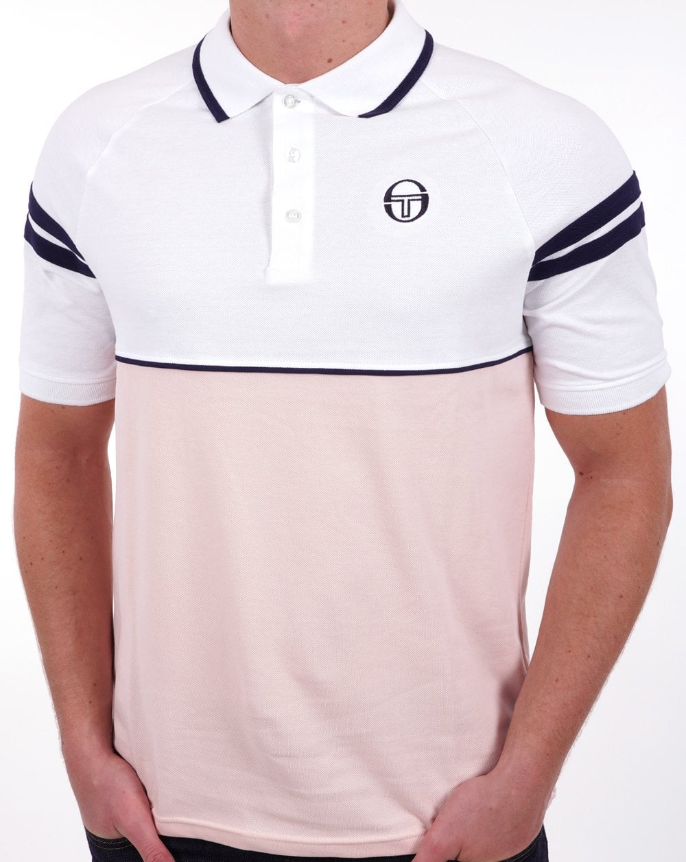 Sergio Tacchini Orion Poloshirt Weiß/Pink