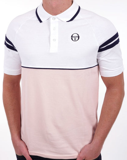 Sergio Tacchini Orion Poloshirt Weiß/Pink