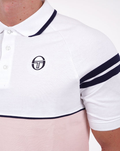 Sergio Tacchini Orion Poloshirt Weiß/Pink