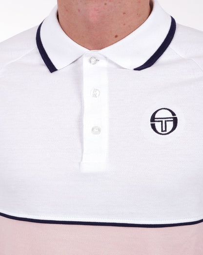 Sergio Tacchini Orion Poloshirt Weiß/Pink