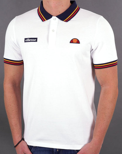 Ellesse – Doran – Poloshirt in Weiß