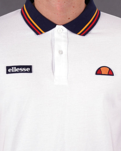Ellesse – Doran – Poloshirt in Weiß