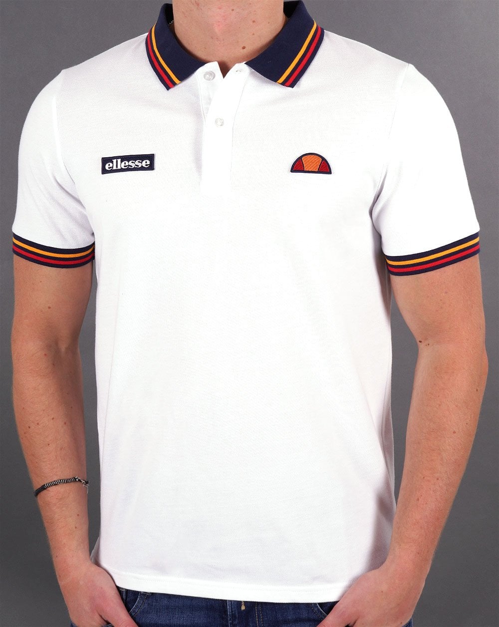 Ellesse – Doran – Poloshirt in Weiß