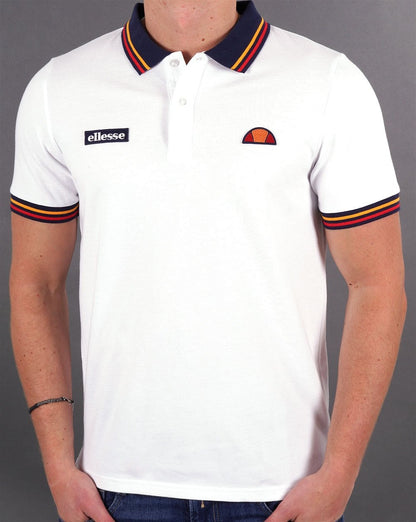 Ellesse – Doran – Poloshirt in Weiß