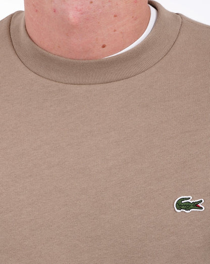 Lacoste Baumwoll-Sweatshirt Dunkelsand