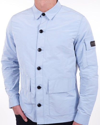 Barbour International Circuit Überhemd Chambray Blau