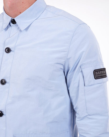 Barbour International Circuit Überhemd Chambray Blau