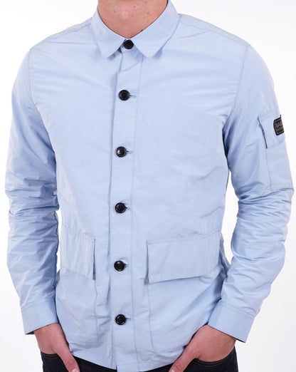 Barbour International Circuit Überhemd Chambray Blau