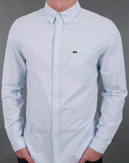 Lacoste Langarmhemd Himmelblau