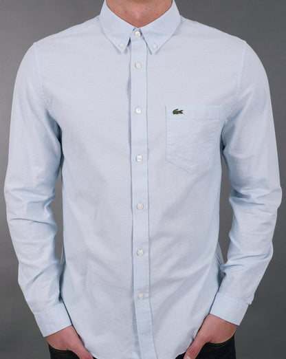 Lacoste Langarmhemd Himmelblau