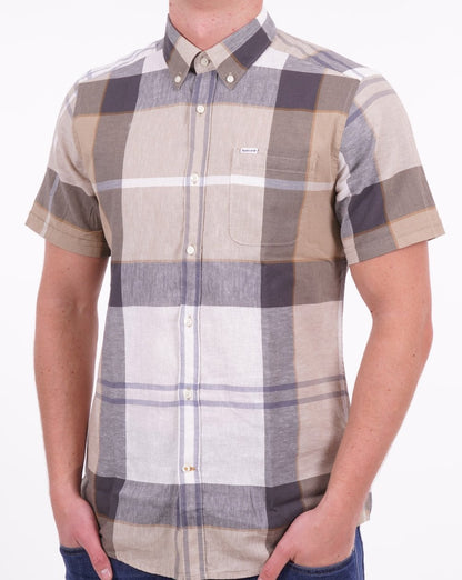Barbour Douglas Kurzarmhemd Amble Sand Tartan