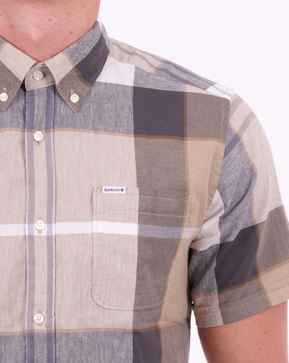 Barbour Douglas Kurzarmhemd Amble Sand Tartan