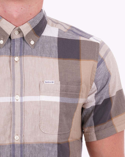 Barbour Douglas Kurzarmhemd Amble Sand Tartan