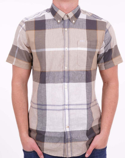 Barbour Douglas Kurzarmhemd Amble Sand Tartan