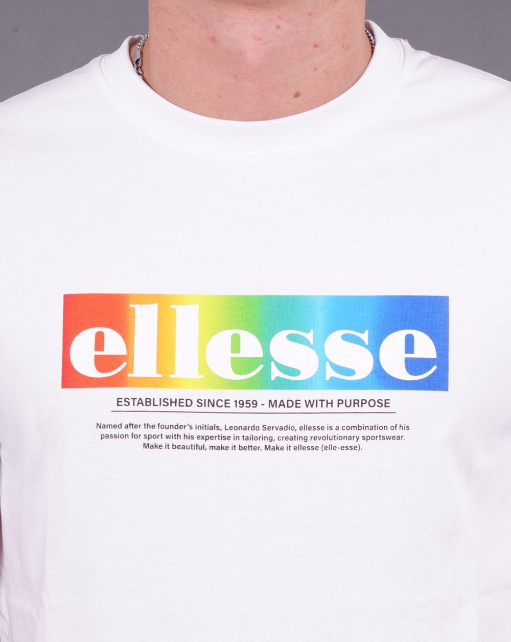 Ellesse – Allegrio – T-Shirt in Weiß