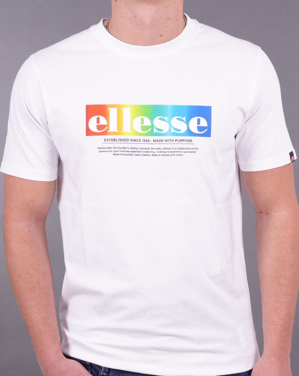 Ellesse – Allegrio – T-Shirt in Weiß