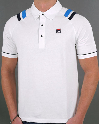 Fila Vintage MK2 Borg Poloshirt Weiß