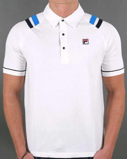 Fila Vintage MK2 Borg Poloshirt Weiß