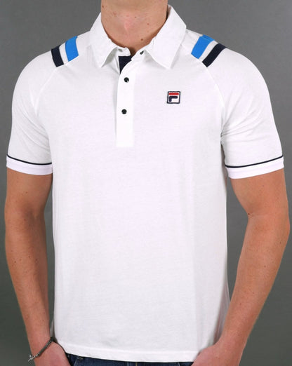 Fila Vintage MK2 Borg Poloshirt Weiß