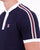 Fila Vintage Collarless Polo Shirt Navy
