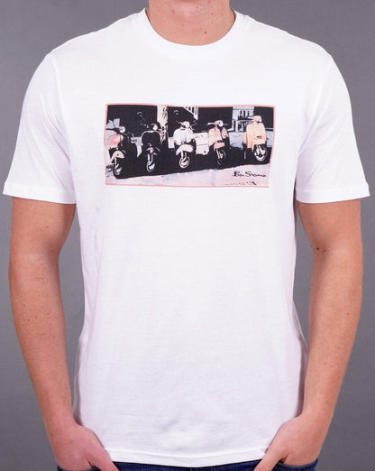 Ben Sherman Scooter Vibes T-Shirt Weiß
