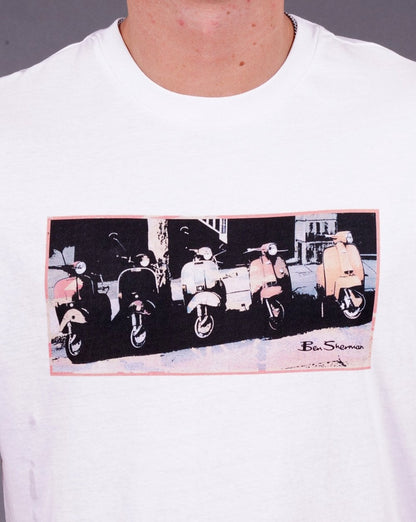Ben Sherman Scooter Vibes T-Shirt Weiß