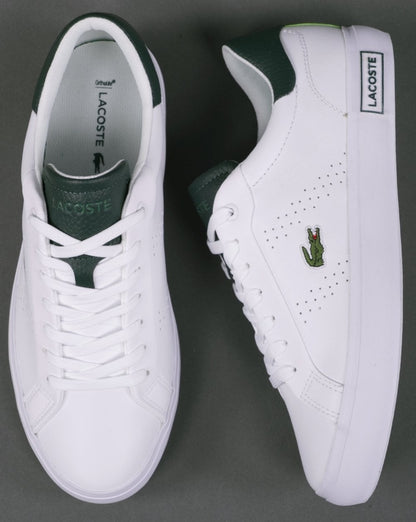 Lacoste Powercourt 2.0 Trainer Weiß/Dunkelgrün