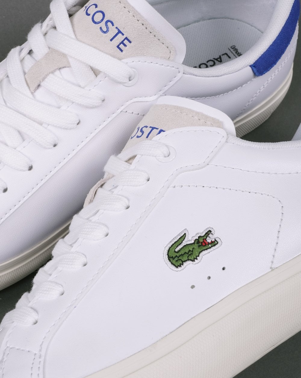 Lacoste Powercourt 123 SMA Trainer Weiß/Blau