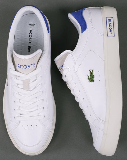 Lacoste Powercourt 123 SMA Trainer Weiß/Blau