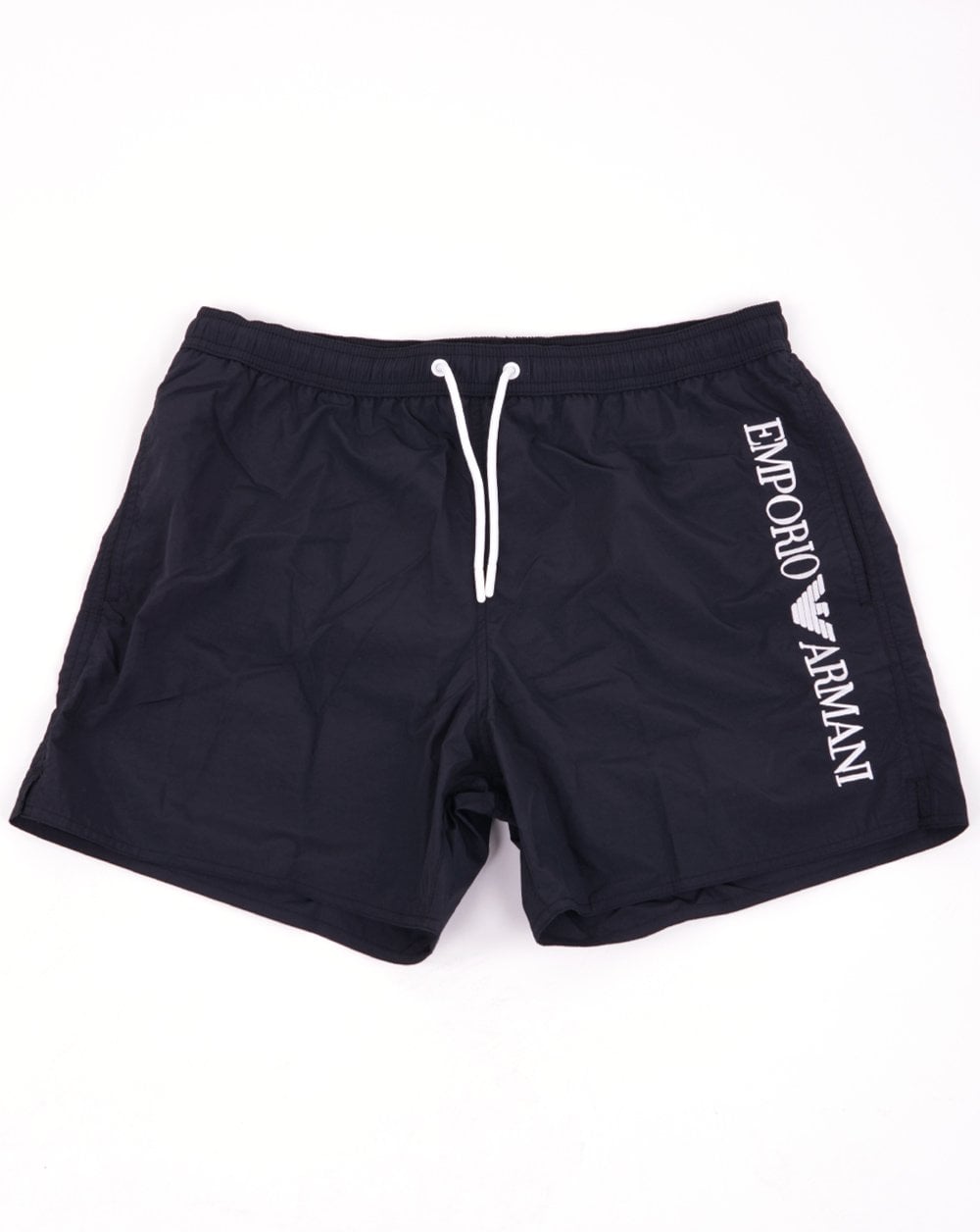 Emporio Armani Logo Badeshorts Schwarz
