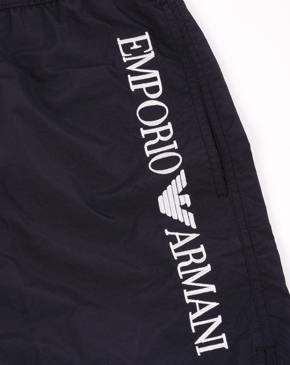 Emporio Armani Logo Badeshorts Schwarz