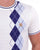 Gabicci Vintage Neptune Argyle Knit Tee White