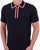 Gabicci Vintage Garner Zip Knit Polo Navy