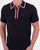 Gabicci Vintage Garner Zip Knit Polo Navy