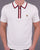 Gabicci Vintage Garner Zip Knit Polo White
