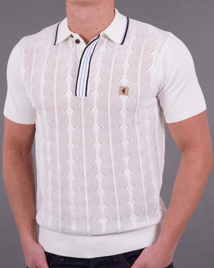 Gabicci Vintage Pinori Strickpolo Weiß
