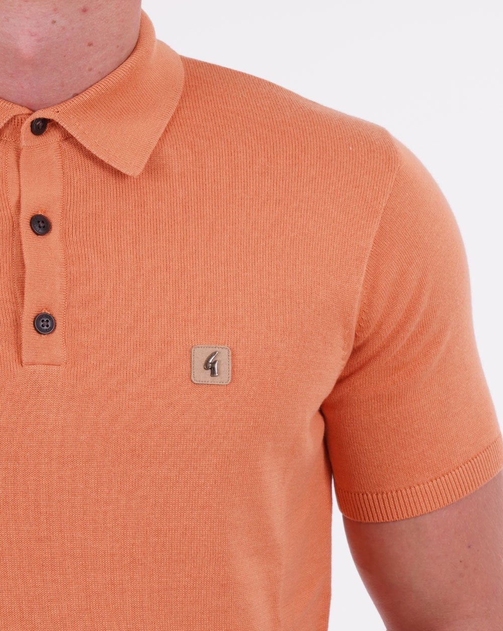 Gabicci Vintage Jackson Strickpolo Orange