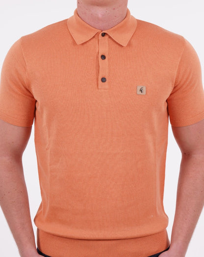 Gabicci Vintage Jackson Strickpolo Orange