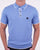 Gabicci Vintage Lineker Knitted Polo Marina Blue