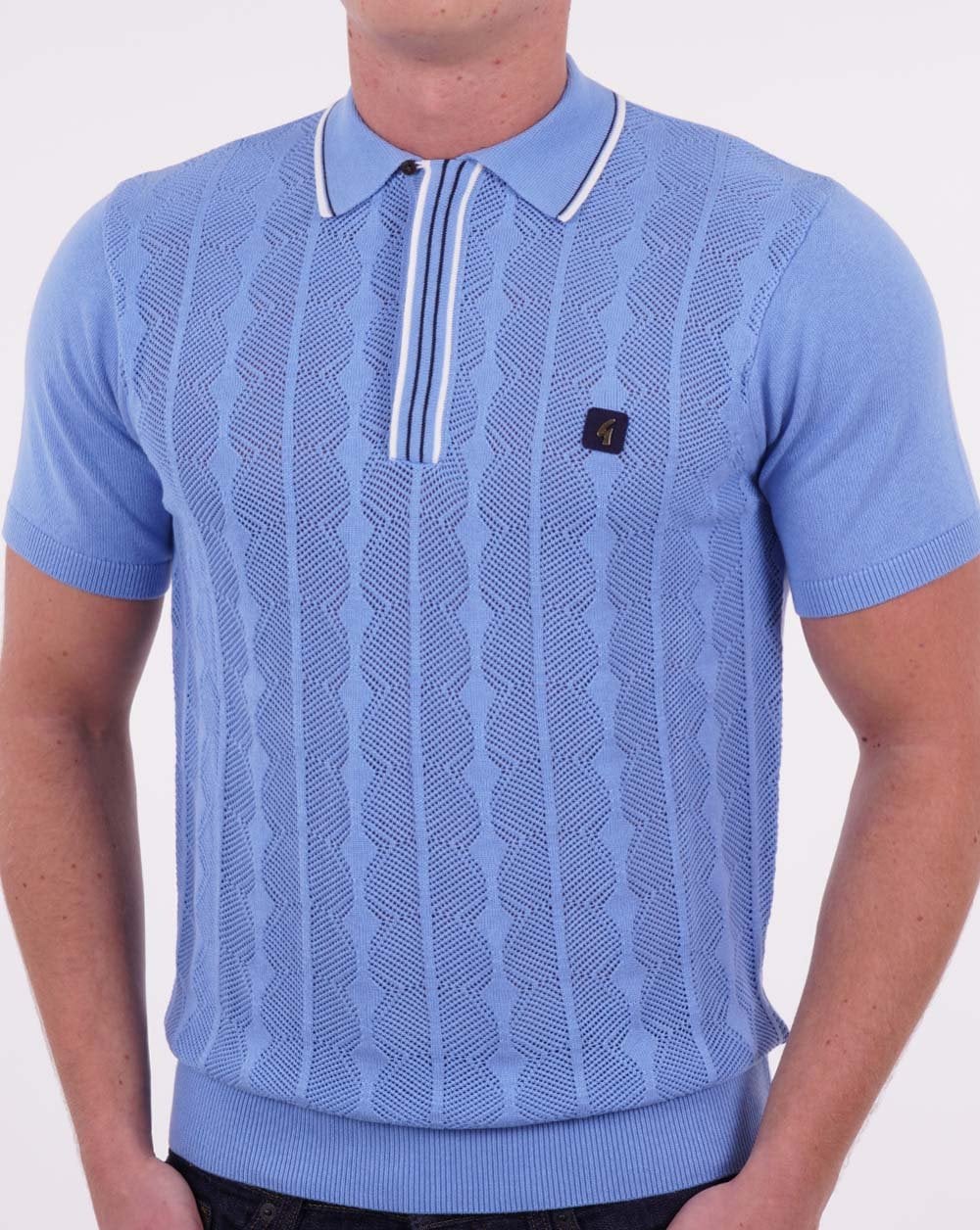 Gabicci Vintage Pinori Strickpolo Marina Blue