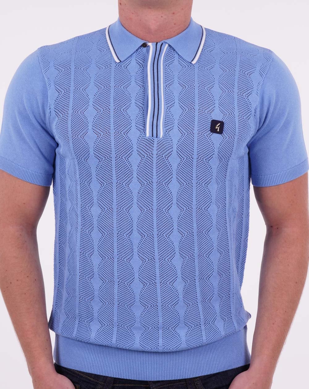 Gabicci Vintage Pinori Strickpolo Marina Blue