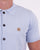 Gabicci Vintage Knitted Cardi Polo Shirt Sky