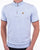 Gabicci Vintage Zande SS Knit Zip Neck Sky