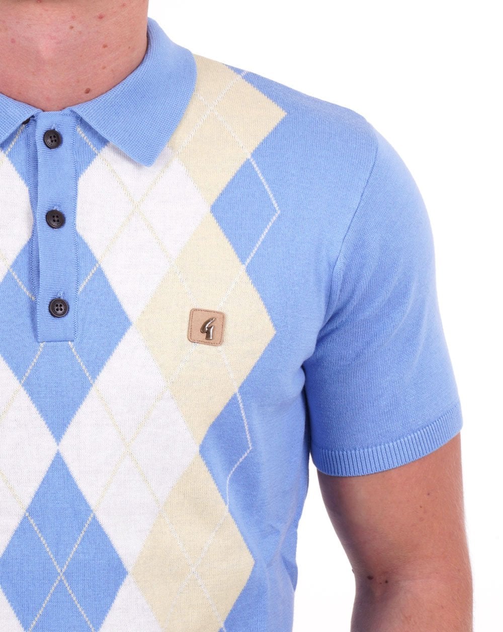 Gabicci Vintage Bogart Strickpolo Marina Blue