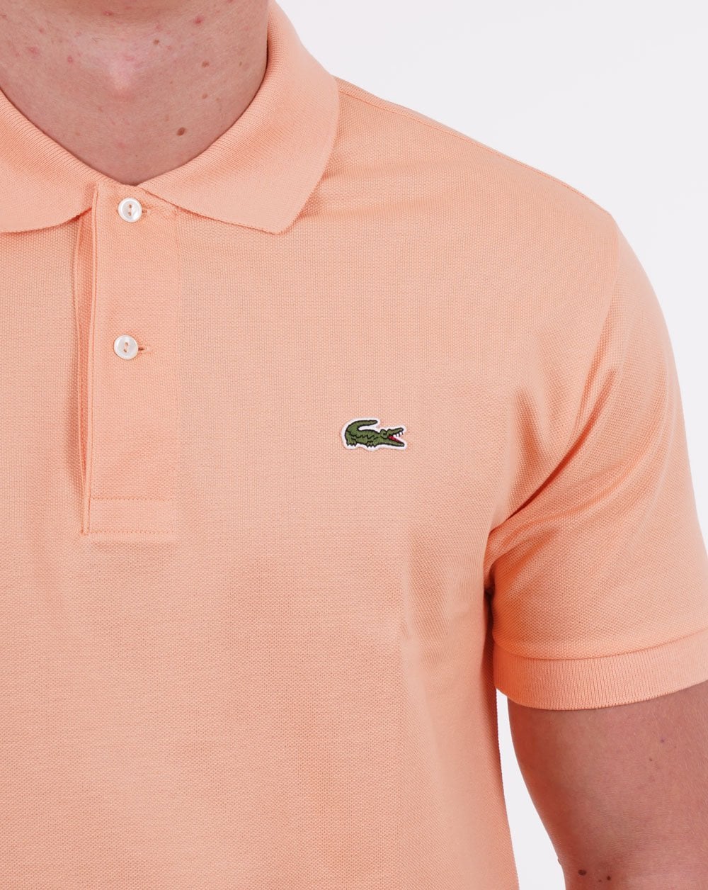 Lacoste Klassisches Poloshirt Pfirsich