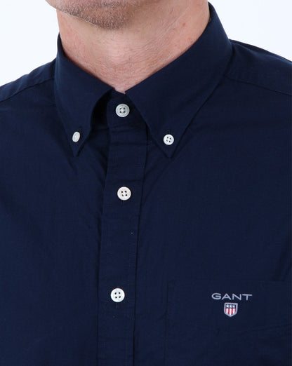 Gant Broadcloth Hemd Marineblau