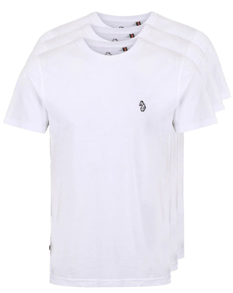Luke 3 pack T shirts White